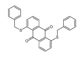 1,5-bis(benzylsulfanyl)anthracene-9,10-dione结构式