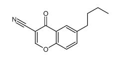 6-butyl-4-oxochromene-3-carbonitrile结构式