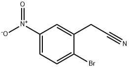 2-(2-溴-5-硝基苯基)乙腈结构式