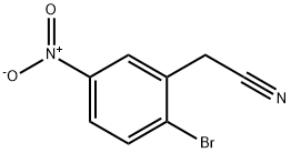 2-(2-bromo-5-nitrophenyl)acetonitrile structure