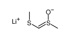 lithium,methylsulfanyl(methylsulfinyl)methane Structure