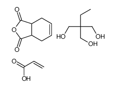 2-丙烯酸与2-乙基-2-(羟甲基)-1,3-丙二醇和3A,4,7,7A-四氢化-1,3-异苯并呋喃二酮的聚合物结构式