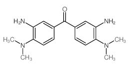 bis(3-amino-4-dimethylamino-phenyl)methanone Structure