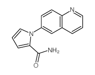 1-quinolin-6-ylpyrrole-2-carboxamide结构式