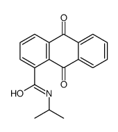 9,10-dioxo-N-propan-2-ylanthracene-1-carboxamide结构式