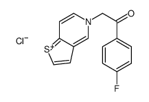 1-(4-fluorophenyl)-2-thieno[3,2-c]pyridin-5-ium-5-ylethanone,chloride Structure