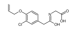 2-[[[3-Chloro-4-(2-propenyloxy)phenyl]acetyl]amino]acetic acid结构式