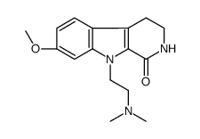 9-[2-(dimethylamino)ethyl]-7-methoxy-3,4-dihydro-2H-pyrido[3,4-b]indol-1-one结构式