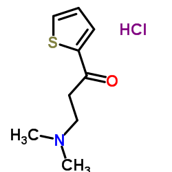 3-(Dimethylamino)-1-(2-thienyl)-1-propanone hydrochloride structure