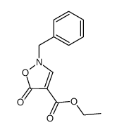 2-benzyl-5-oxo-2,5-dihydro-isoxazole-4-carboxylic acid ethyl ester结构式