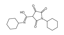 N,1-dicyclohexyl-2,4,5-trioxopyrrolidine-3-carboxamide结构式