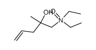1-(diethyl-oxy-amino)-2-methyl-pent-4-en-2-ol结构式