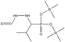 [1-(Isothiocyanatoamino)-2-methylpropyl]phosphonic acid bis(trimethylsilyl) ester Structure