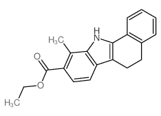 ethyl 10-methyl-6,11-dihydro-5H-benzo[a]carbazole-9-carboxylate Structure