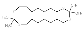 2,2,12,12-tetramethyl-1,3,11,13-tetrathiacycloicosane结构式