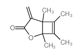1,5,6,7-tetramethyl-4-methylidene-2-oxabicyclo[3.2.0]hept-6-en-3-one结构式