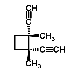 Cyclobutane, 1,2-diethynyl-1,2-dimethyl-, cis- (9CI) structure