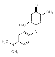 4-(4-dimethylaminophenyl)imino-2,5-dimethyl-cyclohexa-2,5-dien-1-one structure