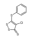 4-chloro-5-phenylthio-1,2-dithiole-3-thione Structure