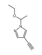 1-(1-ethoxyethyl)-4-ethynyl-1H-pyrazole结构式