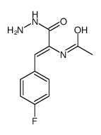 N-[1-(4-fluorophenyl)-3-hydrazinyl-3-oxoprop-1-en-2-yl]acetamide Structure