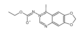 7-ethoxycarbonylamino-8-methyl-[1,3]dioxolo[4,5-g]quinazolinium betaine Structure