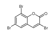 3,6,8-tribromo-chromen-2-one结构式