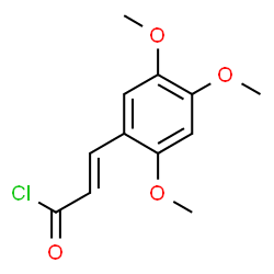 3-(2,4,5-TRIMETHOXYPHENYL)-2-PROPENOYLCHLORIDE结构式