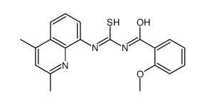 N-[(2,4-dimethylquinolin-8-yl)carbamothioyl]-2-methoxybenzamide结构式