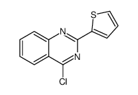 4-氯-2-(2-噻吩)喹唑啉结构式