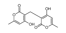 4-hydroxy-3-[(4-hydroxy-6-methyl-2-oxopyran-3-yl)methyl]-6-methylpyran-2-one Structure
