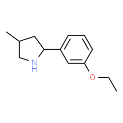 Pyrrolidine, 2-(3-ethoxyphenyl)-4-methyl- (9CI)结构式