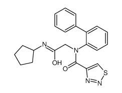 1,2,3-Thiadiazole-4-carboxamide,N-[1,1-biphenyl]-2-yl-N-[2-(cyclopentylamino)-2-oxoethyl]-(9CI)结构式