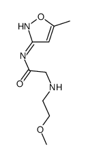 Acetamide, 2-[(2-methoxyethyl)amino]-N-(5-methyl-3-isoxazolyl)- (9CI)结构式