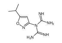 1-carbamimidoyl-1-(5-propan-2-yl-1,2-oxazol-3-yl)guanidine Structure