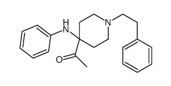 1-[4-anilino-1-(2-phenylethyl)piperidin-4-yl]ethanone Structure