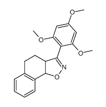 3-(2,4,6-trimethoxy-phenyl)-3a,4,5,9b-tetrahydro-naphtho[2,1-d]isoxazole结构式