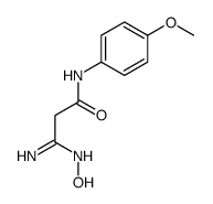 3-amino-3-hydroxyimino-N-(4-methoxyphenyl)propanamide Structure