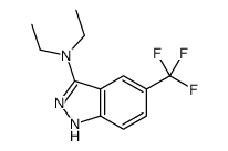 N,N-diethyl-5-(trifluoromethyl)-1H-indazol-3-amine Structure