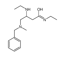 4-[benzyl(methyl)amino]-N-ethyl-3-(ethylamino)butanamide结构式