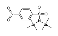 4-nitro-N,N-bis(trimethylsilyl)benzenesulfonamide Structure