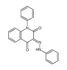 1-Phenyl-3-(phenyl-hydrazono)-1H-quinoline-2,4-dione结构式