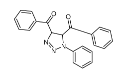 (5-benzoyl-1-phenyl-4,5-dihydrotriazol-4-yl)-phenylmethanone Structure