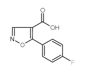 5-(4-fluorophenyl)isoxazole-4-carboxylic acid structure