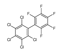 1,2,3,4,5-pentachloro-6-(2,3,4,5,6-pentafluorophenyl)benzene结构式
