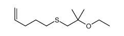 5-(2-ethoxy-2-methylpropyl)sulfanylpent-1-ene Structure