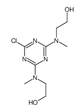 2-[[4-chloro-6-[2-hydroxyethyl(methyl)amino]-1,3,5-triazin-2-yl]-methylamino]ethanol结构式