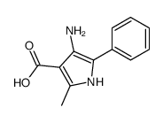 4-amino-2-methyl-5-phenyl-1H-pyrrole-3-carboxylic acid结构式