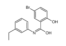 5-bromo-N-(3-ethylphenyl)-2-hydroxybenzamide结构式