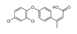 3-[4-(2,4-dichlorophenoxy)phenyl]but-2-enoic acid Structure